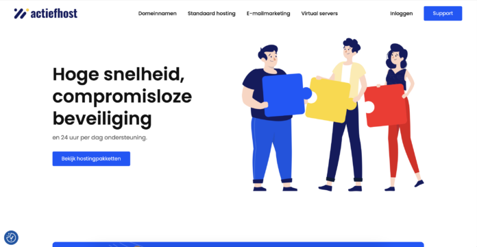 Webhosting belgie bij Actiefhost